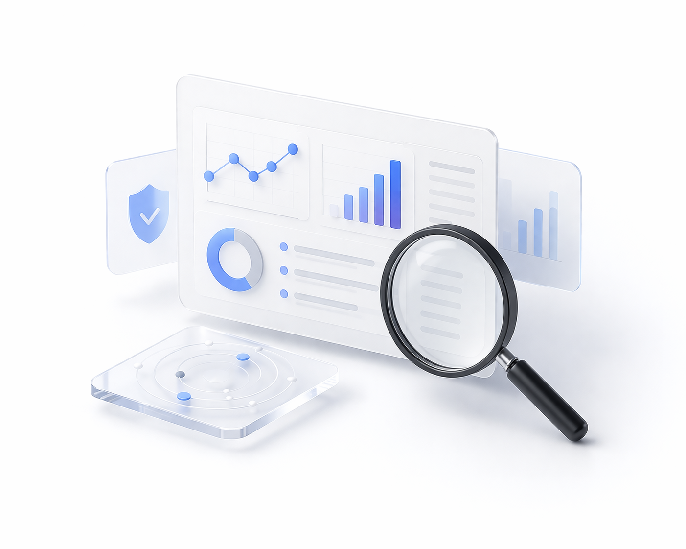 Illustration representing an AI launch audit and readiness review.